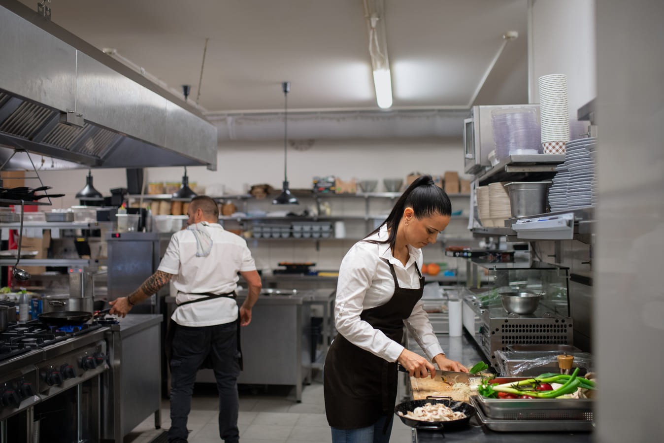 Cocina de un restaurante profesional