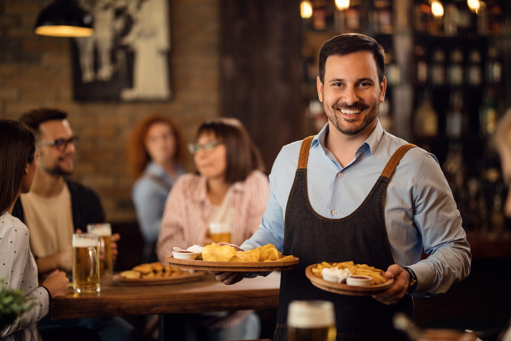 Restaurante con seguridad